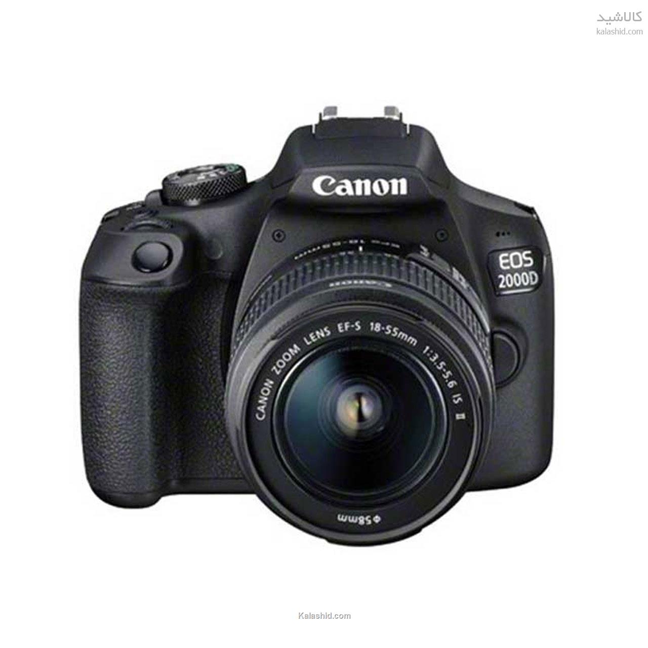 دوربین عکاسی کانن مدل EOS 2000D به همراه لنز 18-55 DC III